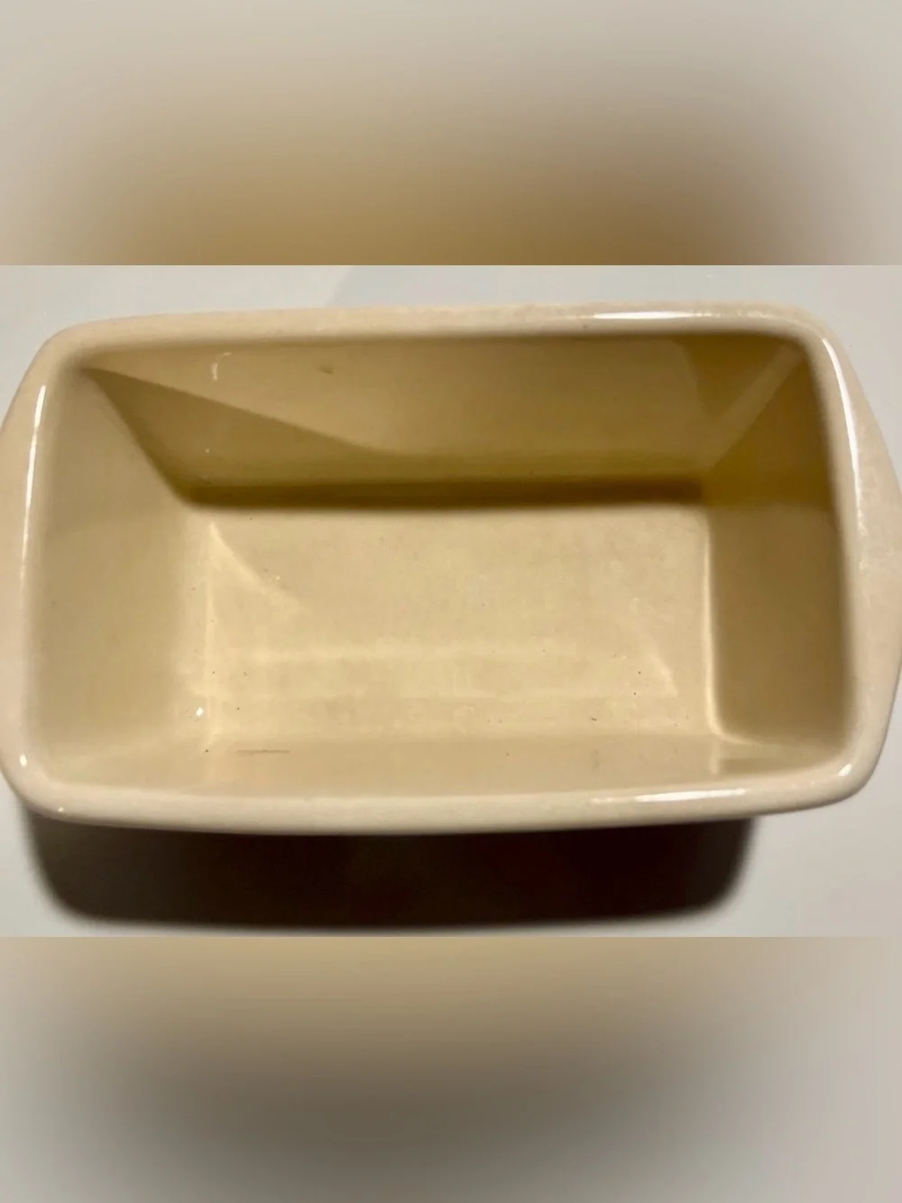 Holiday 'Let It Snow' Snowman Ceramic Serving miniture loaf dish- Cream and Blue